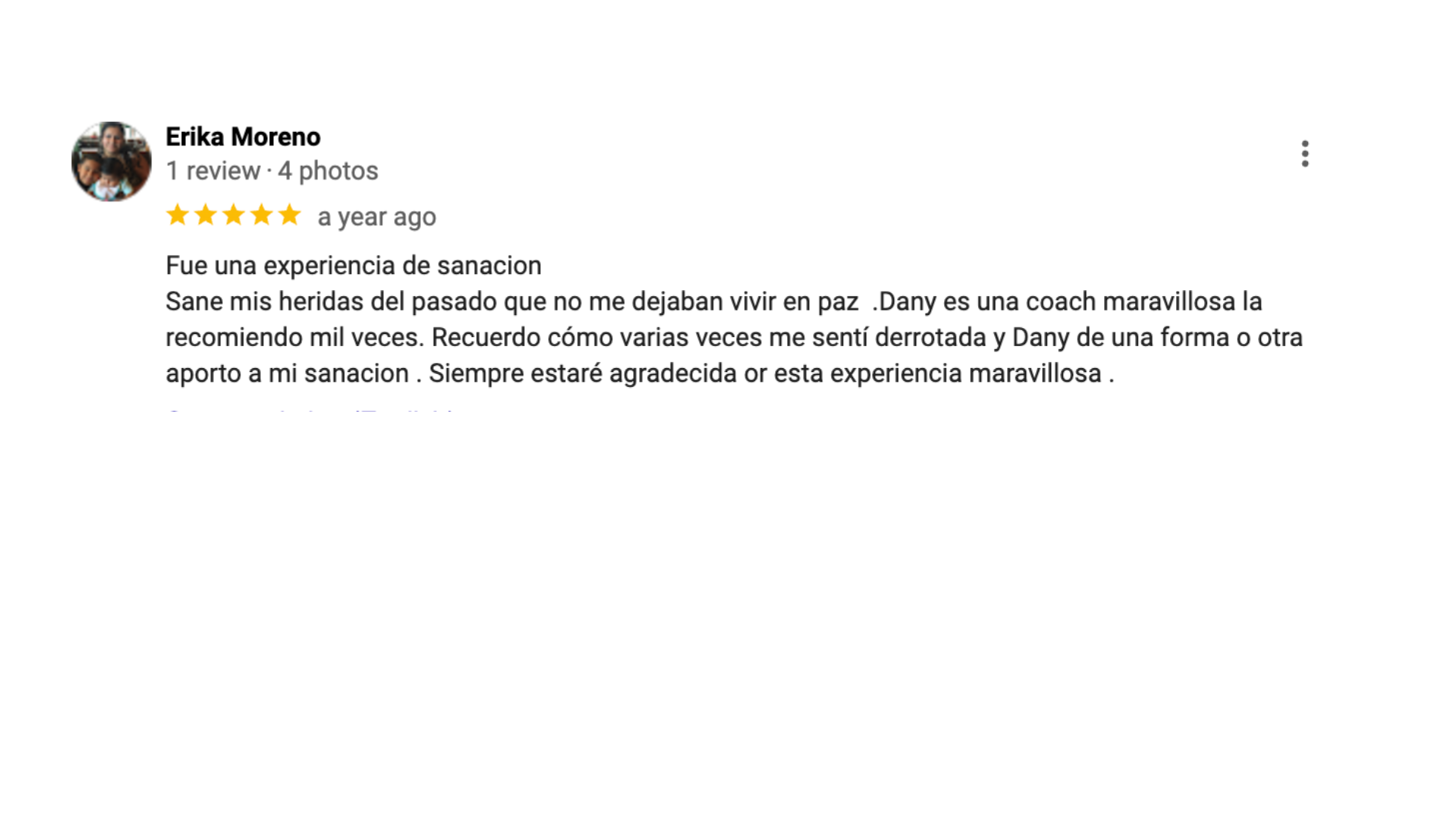 Testimonio escrito de Erika Moreno