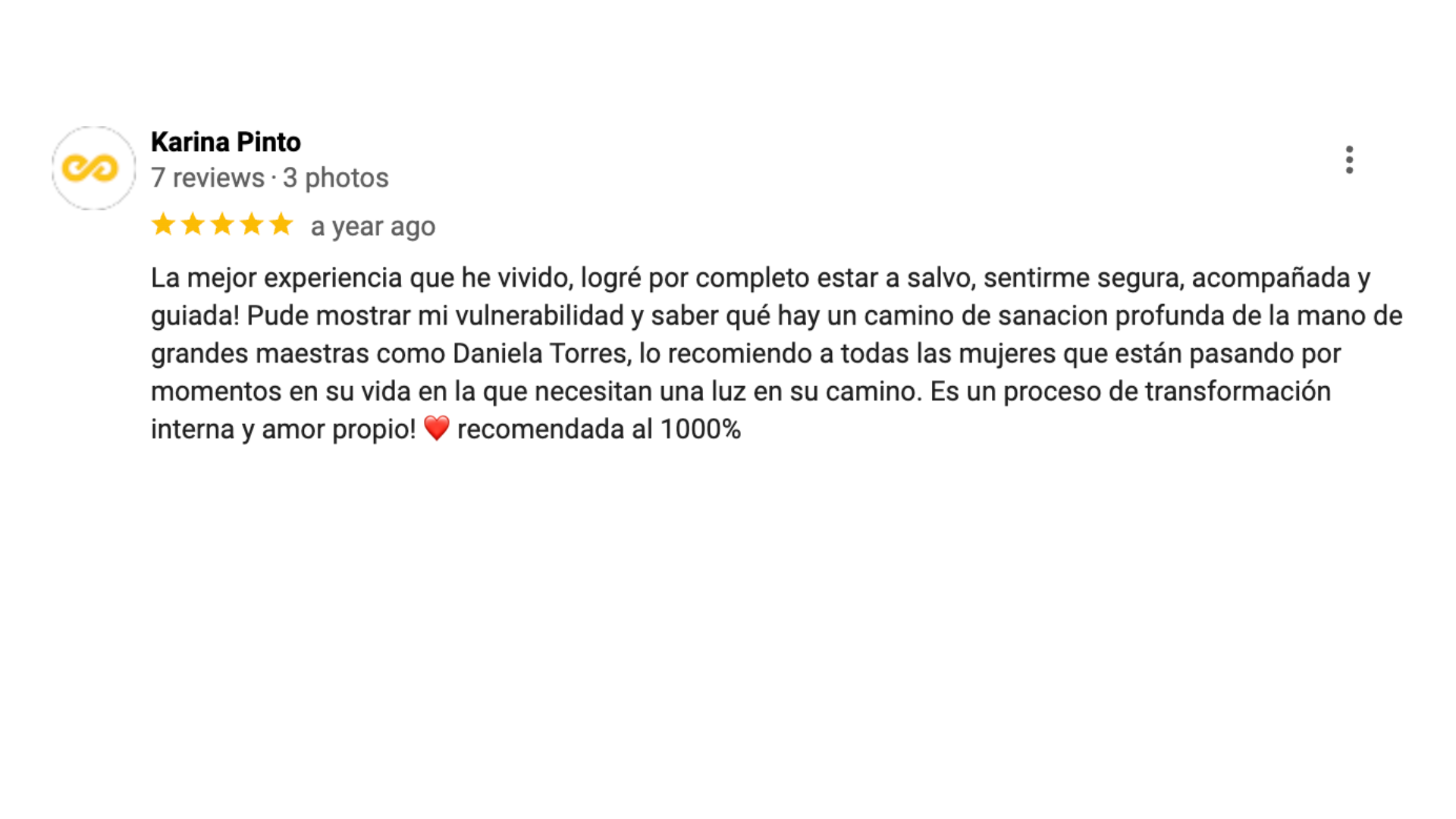 Testimonio escrito de Karina Pinto