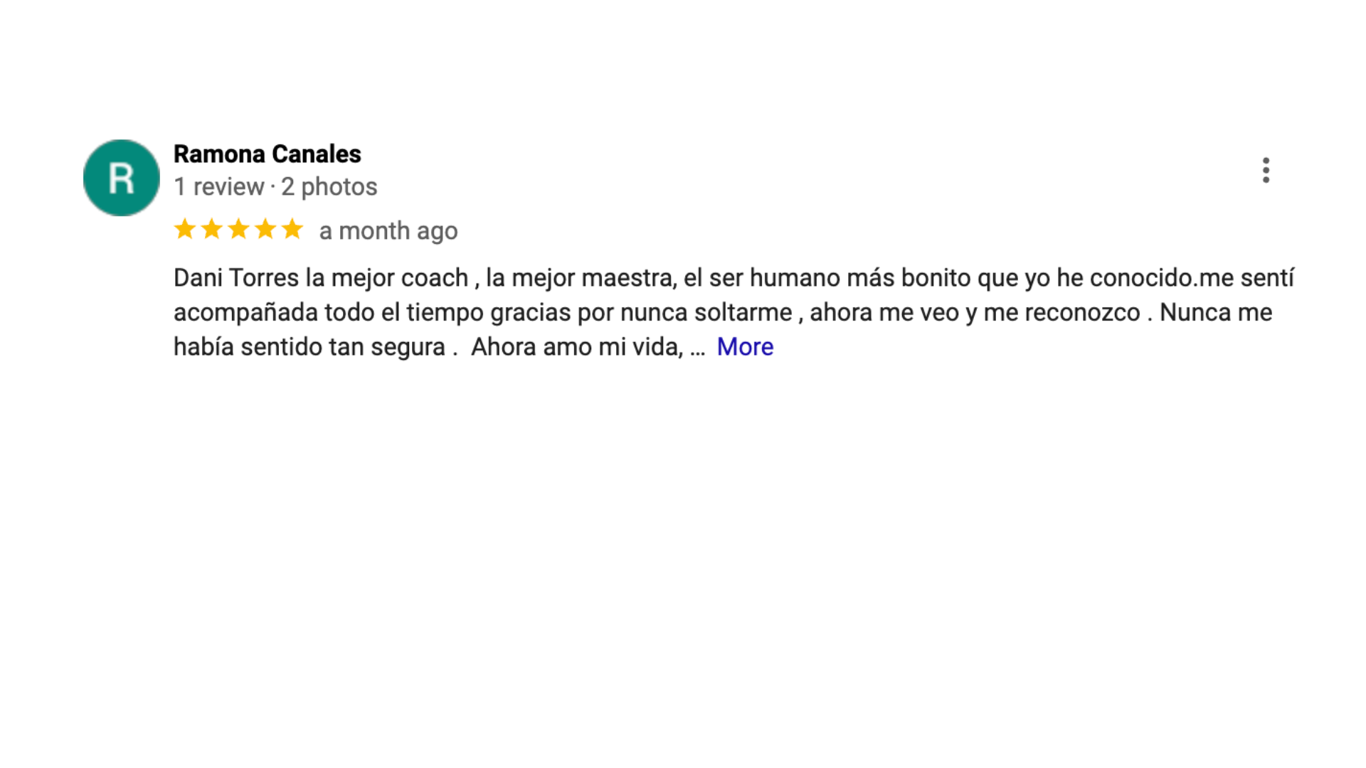 Testimonio escrito de Ramona Canales